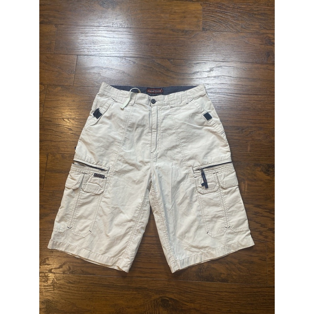 Baggy Wear First Cargo Shorts Long Jorts Vintage Y2K Surf 32x13